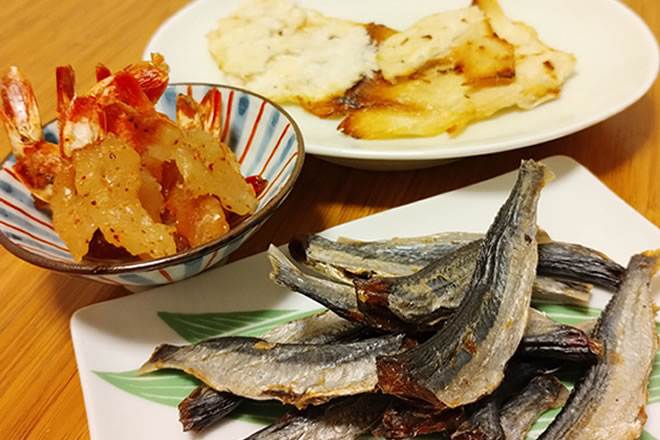 【3種】尻尾まで美味しい焼えび・肉厚焙焼えいひれ・焙焼あご/送料無料!サムネイル