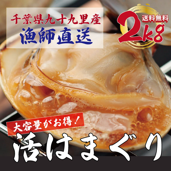 【水揚げ次第発送!期間限定!活!九十九里産!ハマグリ!鮮度抜群!2kg!】漁師が厳選した蛤!はまぐりサムネイル