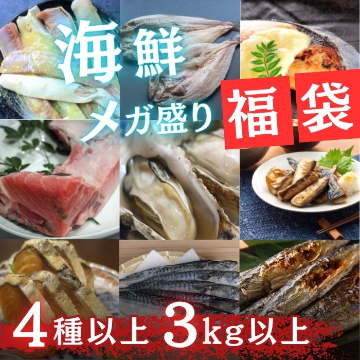 訳あり【海鮮】MEGA盛り福袋　3kg以上5種以上サムネイル
