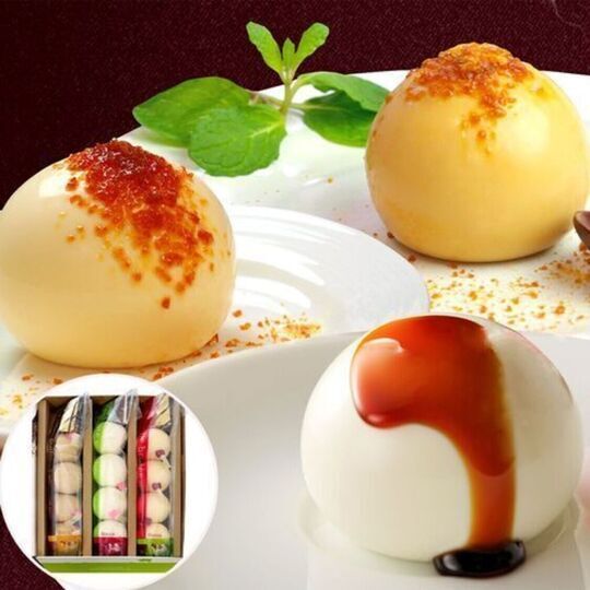 【北海道産】白いプリン&クレームブリュレ&塩キャラメルプリン食べ比べセットサムネイル